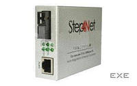 Медиаконвертер Step4Net 10/100Base-TX to 100Base-FX, SM, 1550nm, SC/PC, 20км (MC-D-0,1-1SM-1550nm-20