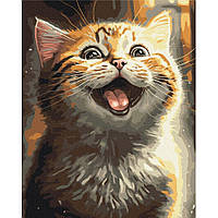 Картина по номерам "Вдохновенный котик" ©Marianna Pashchuk Brushme BS53803, 40х50 см, Toyman