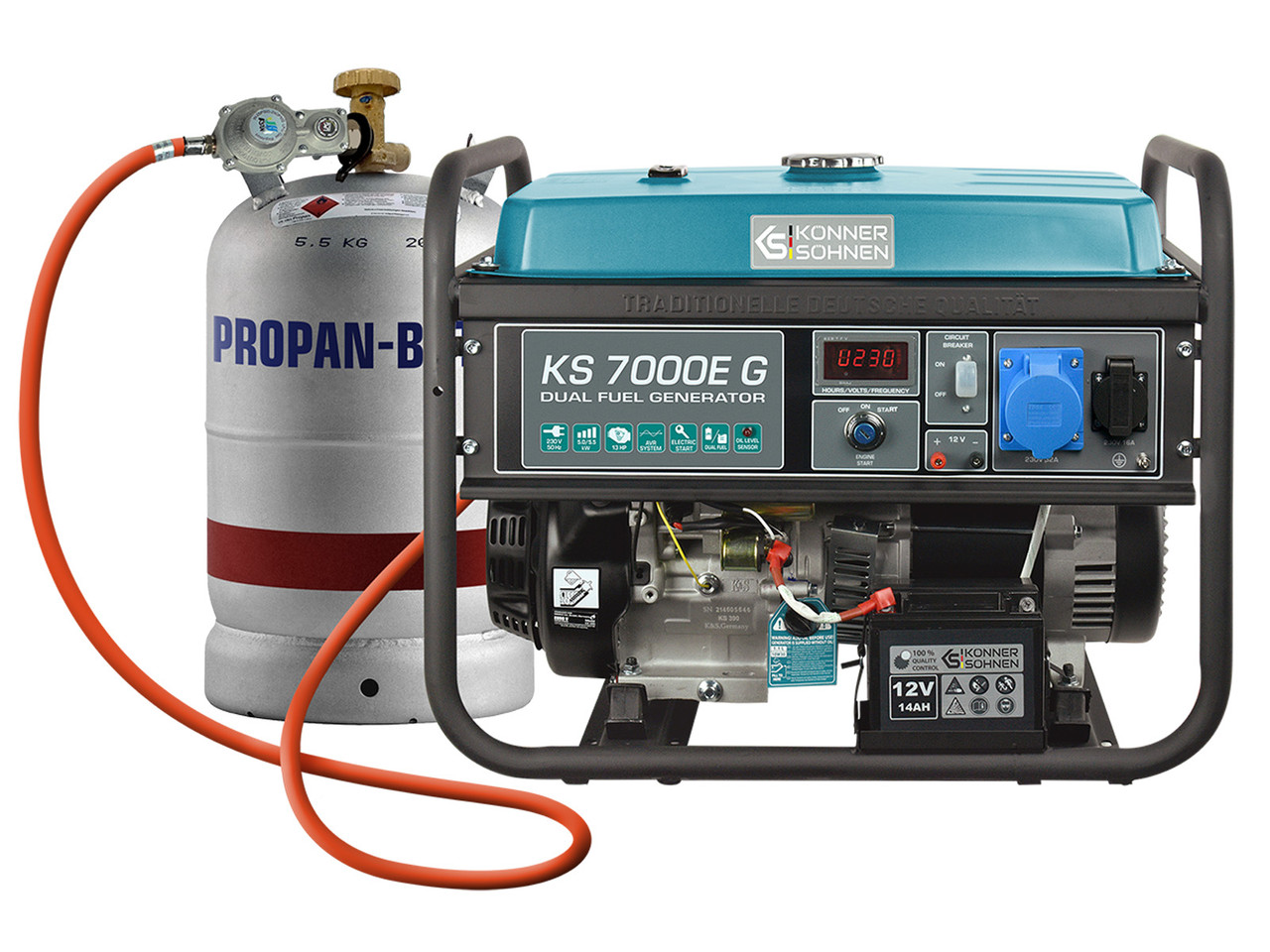 Генератор газобензиновий KS 7000E G Konner & Sohnen (Німеччина)