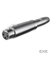 Переходник Goobay аудио XLR 3p-Jack 6.3mm F/F, адаптер Mono Metal корпус (75.02.7453-1)