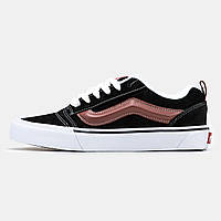 Кеды мужские Vans KNU Skool черные, Ванс КНУ Скул замшевые, код MD-1299