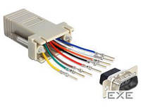 Переходник оборудования Delock COM (DB9) -RJ45 UTP5e M / F, Assemble Kit (70.06.5462-10)