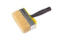 Макловиця MASTERTOOL 140х40х45 мм натуральна щетина з пластиковою ручкою 91-9614