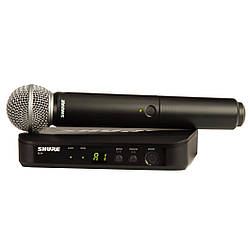 SHURE BLX24E/SM58-K3E Радіосистема UHF 606-630mHz, один ручний мікрофон