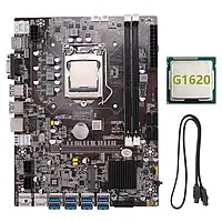 Комплект майнинг V8 / материнская плата B75USB BTC LGA 1155 / процессор Intel Celeron G1620 / 8 видеокарт