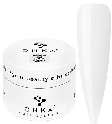 Гель для нігтів DNKa Builder Gel Vibe 0001 прозорий 30 мл, фото 1