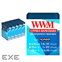 Лента к принтерам 10мм х 3.5м HD к. Black*5шт WWM (R10.3.5H5)