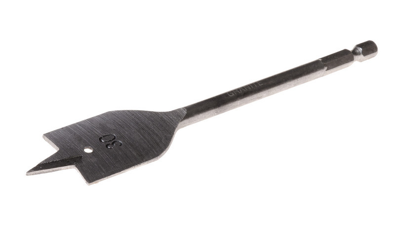 Свердло для дерева GRANITE пір'яне 30х152 мм 6-гранний хвостовик 1/4" 2-12-030, фото 1