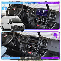 Штатна магнітола Lesko для Fiat Ducato II 2006-2011 екран 9" 2/32Gb Wi-Fi GPS Base 1 шт., фото 3