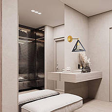 Чорне бра в стилі лофт (56-W220F-1 GD+BK), фото 4