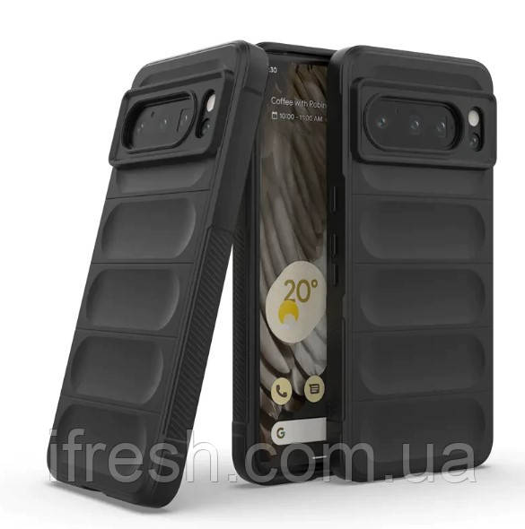 Протиударний чохол Ribber для Google Pixel 8 Pro, Silicone Cover, чорний