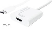 Конвертор монитора Lucom USB-C-HDMI M/F,(USB3.1) 0.1m 4K@60Hz 2160p,белый (78.01.9001-40)