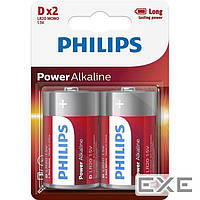 Батарейка Philips D LR20 Power Alkaline * 2 (LR20P2B/10)