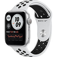 Смарт-часы Apple Watch Nike SE GPS 44mm Silver Aluminum Case w. Pure Platinum/Black Nike Sport B. (MYYH2)