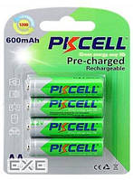 Аккумулятор PKCELL 1.2V AA 600mAh NiMH Already Charged, 4 штуки в блистере цена за блис (9321 4шт)