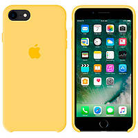 Чехол Silicone Case Original iPhone 7, 8, SE 2020 №55 (Light yellow) (N50)