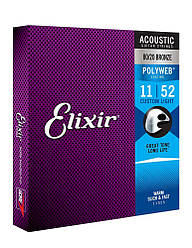 ELIXIR 11025 AC PW CL Струни для акустичної гітари .011-.052