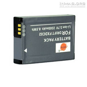 Акумулятор для екшн відеокамери DRIFT FXDC02, 2300 mAh., фото 2