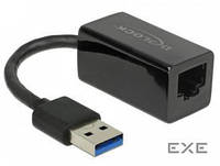 Сетевая карта USB3.0 A-RJ45 GigaLAN M/ F,(USB3.1Gen1) 0.13m GigaLan Realt,чорн (70.06.5903-20)