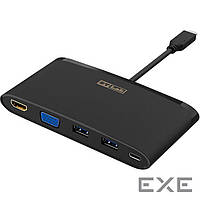 Переходник ST-Lab USB 3.1 Type-C to HDMI 4K, VGA, 2хUSB3.0, Gigabit RJ45, USB (U-2140)