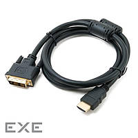 Кабель HDMI - DVI-D, 1.5 м, Black, Extradigital, позолоченные коннекторы (KBH1684)