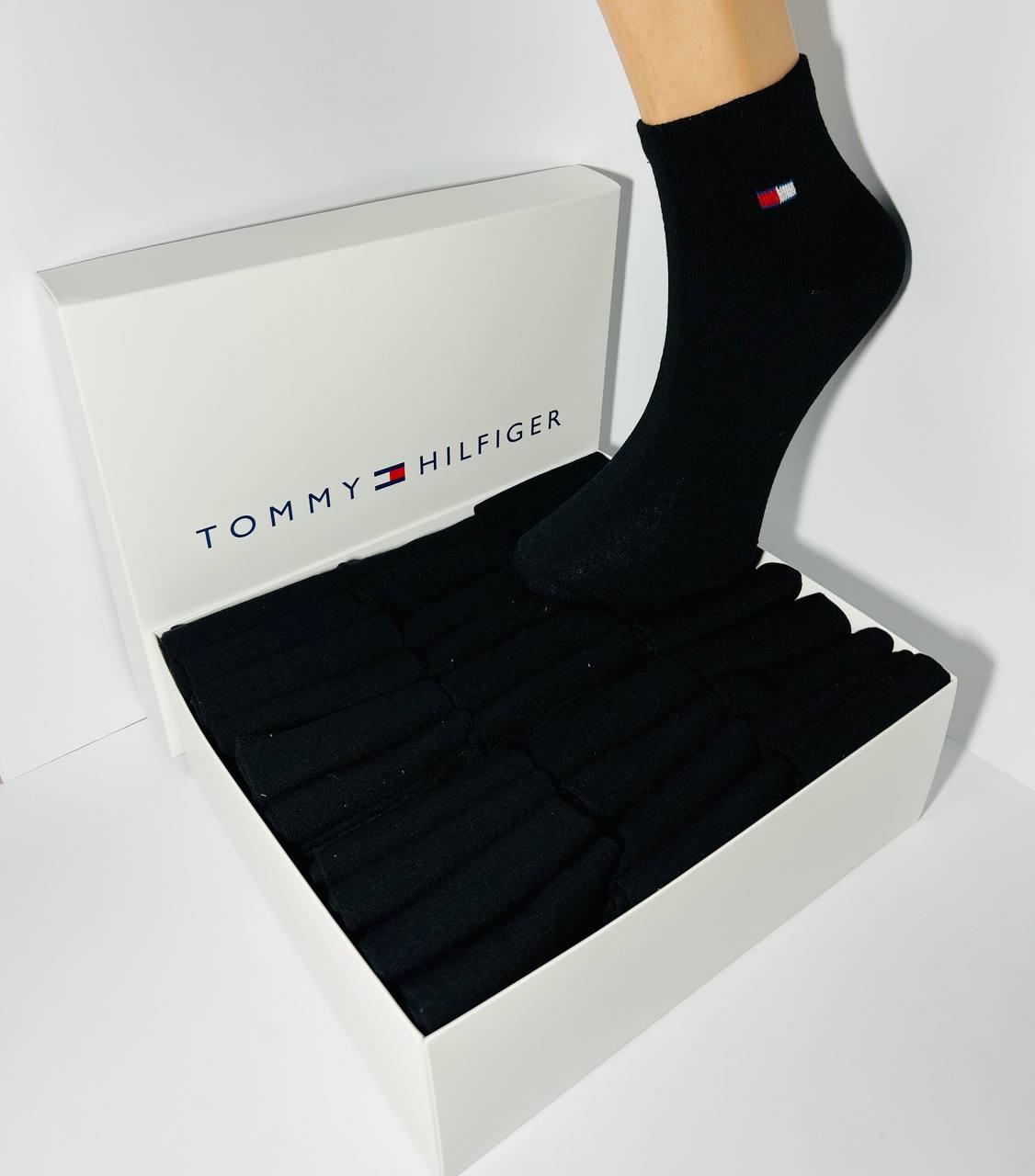 Набір з 30 пар чоловічих демісезонних середніх шкарпеток Tommy_Hilfiger розмір 43-46 чорні