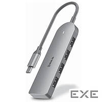 USB хаб REAL-EL CQ-415 Space Gray 4-port (EL123110001)