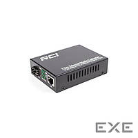 Медиаконвертер RCI 1G, SFP slot, RJ45, standart size metal case (RCI300S-G)