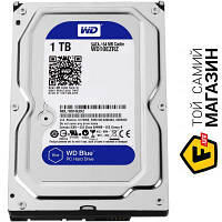 Western Digital SATA 1TB (WD10EZRZ) WD Blue 3.5" SATA III (6.0 Гб/с)