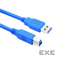 Кабель USB 3.0 AM/BM 1,5 м blue для периферии (YT-3.0AM\\BM-1.5BL) (YT-3.0AM\\BM-1 (YT-3.0AM\\BM-1.5BL)