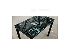 Стіл DAMAR чорний/чорний каркас 80X60, фото 2