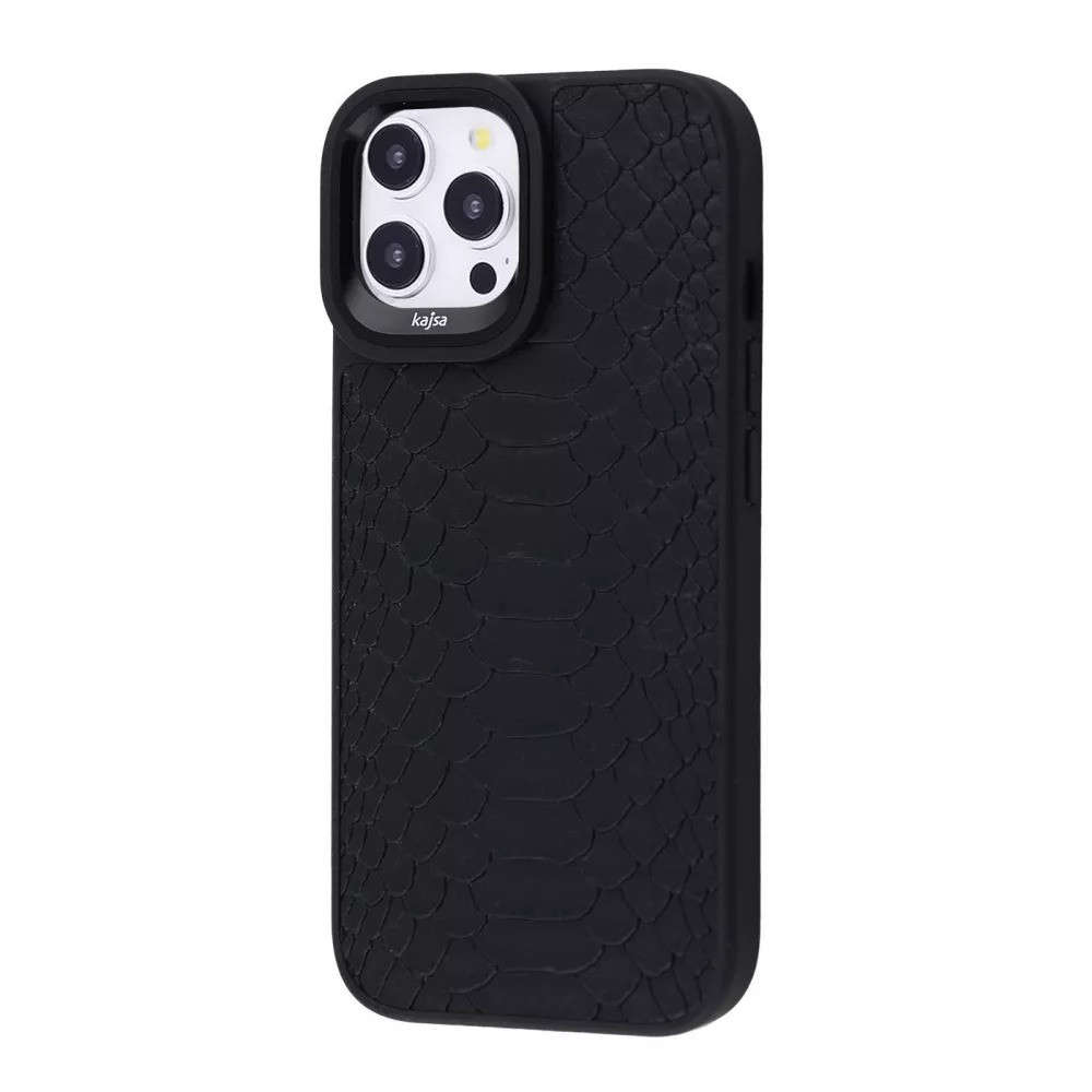 Чохол для телефона Kajsa Snake Pattern iPhone 15 Pro Max Black