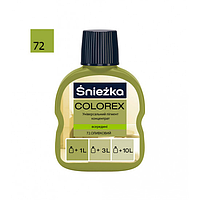 Фарбник Снєжка (Sniezka) Colorex №72 (оливковий) 100 мл