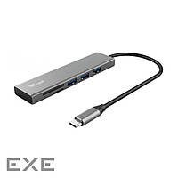 USB хаб TRUST Halyx Fast USB-C Hub and Card Reader 3-port (24191)