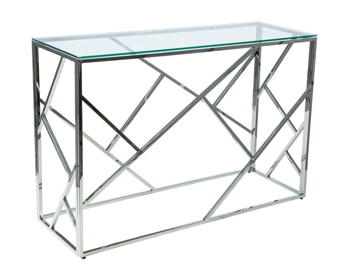 Консоль ESCADA C прозоре скло/срібло 120X40