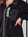 Спортивний жіночий батальний костюм (штани та кофта на блискавці) новинка 2024, фото 6