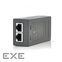 POE инжектор 48V 0.5A (24Вт) с портами Ethernet 10/100/1000Мбит/с + кабель питания (92 (POE 1603-48)