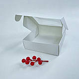 Коробка для зефіру, 150*150*50 мм, з вікном, біла, фото 2