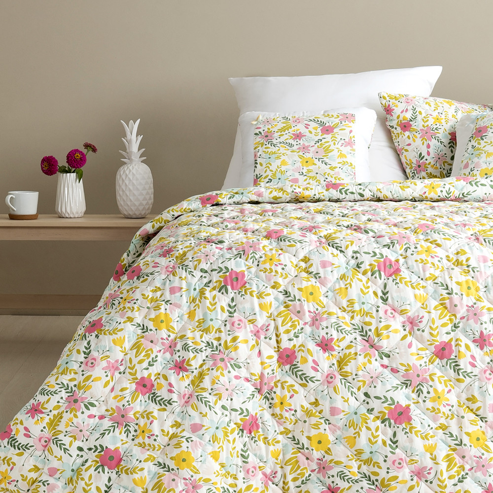 Покривало на ліжко двоспальне 210х240 см IDEIA стьобане двостороннє якісна стібка мікрофібра, фото 1