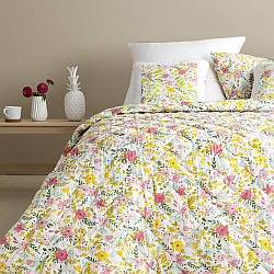 Покривало на ліжко двоспальне 210х240 см IDEIA стьобане двостороннє якісна стібка мікрофібра