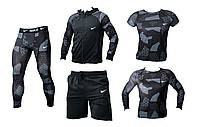 Компрессионная спортивная одежда NIKE 5в1 стиль 2023\одежда для занятия спортом\ размер М-ХХЛ М