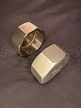 Заглушка з внутрішньою різьбою Ду = 65 (2"1/2) з нержавіючої сталі, восьмигранна