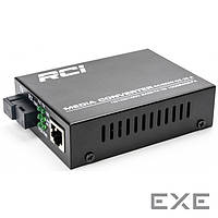 Медіаконвертер RCI RCI502W-GE-20-A 1G, SFP slot, RJ45, standart size metal case