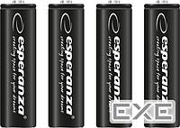 Аккумулятор Esperanza AA 2600mAh Ni-MH * 4 mix of colors (EZA106)