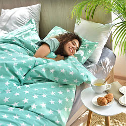 Комплект постільної білизни полуторний TM IDEIA простирадло 150х220 см, підковдра 145х215 см, наволочка 50х70