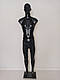 Манекен чоловічий в повний зріст СТАС чорний на підставці ДВП, фото 5