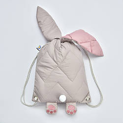 Рюкзак дитячий у вигляді Зайчика 32х37 см PAPAELLA практичний рюкзачок Зайчик для дітей