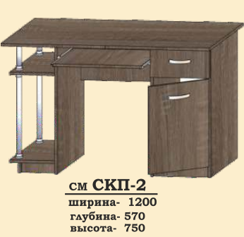 Стіл комп'ютерний СКП-2 Сучасні Меблі купити в Одесі, Україні