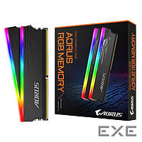 Модуль памяти AORUS RGB Black DDR4 3333MHz 16GB Kit 2x8GB (GP-ARS16G33)