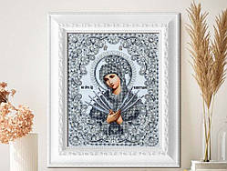 Набір для вишивки Семистрільна 23х19 см (з намистинами і бісером). Колір - срібло